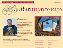 Tablet Screenshot of guitarimpressions.com.au