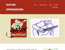 Tablet Screenshot of guitarimpressions.com